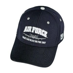 United States Air Force "What Can Blue Do For You" Hat L/XL Truckers Cap